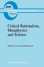 Critical Rationalism, Metaphysics and Science: Essays for Joseph Agassi Volume I