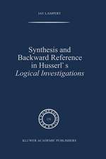 Synthesis and Backward Reference in Husserl's Logical Investigations