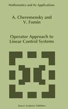 Operator Approach to Linear Control Systems