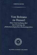 Von Bolzano zu Husserl: Eine Untersuchung über den Ursprung der phänomenologischen Bedeutungslehre