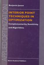 Interior Point Techniques in Optimization: Complementarity, Sensitivity and Algorithms