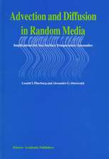 Advection and Diffusion in Random Media: Implications for Sea Surface Temperature Anomalies