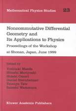 Noncommutative Differential Geometry and Its Applications to Physics: Proceedings of the Workshop at Shonan, Japan, June 1999