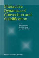 Interactive Dynamics of Convection and Solidification