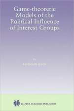 Game-Theoretic Models of the Political Influence of Interest Groups