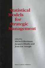 Statistical Models for Strategic Management