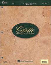 Carta Manuscript Paper No. 1 - Basic