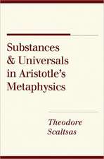 Substances and Universals in Aristotle`s "Metaphysics"