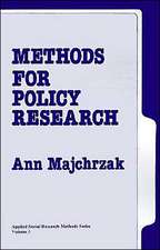 Methods for Policy Research