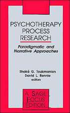 Psychotherapy Process Research: Paradigmatic and Narrative Approaches