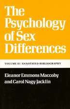 The Psychology of Sex Differences: —Vol. II: Annotated Bibliography