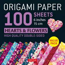 Origami Paper 100 sheets Hearts & Flowers 6