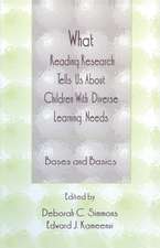 What Reading Research Tells Us About Children With Diverse Learning Needs: Bases and Basics