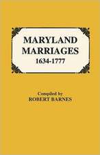 Maryland Marriages 1634-1777