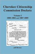 Cherokee Citizenship Commission Dockets. Volume I, 1880-1884 and 1887-1889