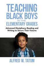 Teaching Black Boys in the Elementary Grades