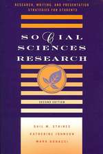 Social Sciences Research: Research, Writing, and Presentation Strategies for Students