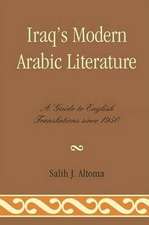 Iraq's Modern Arabic Literature