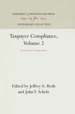 Taxpayer Compliance, Volume 2 – Social Science Perspectives