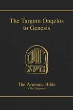 The Targum Onqelos to Genesis