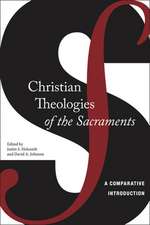 Christian Theologies of the Sacraments – A Comparative Introduction