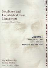 Notebooks and Unpublished Prose Manuscripts: Vol – Family Notes and Autobiography, Brooklyn and New York