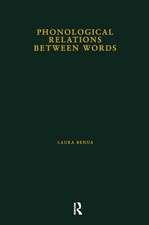 Phonological Relations Between Words