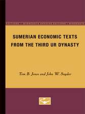 Sumerian Economic Texts from the Third Ur Dynasty