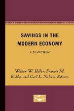 Savings in the Modern Economy