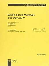 Oxide-based Materials and Devices V