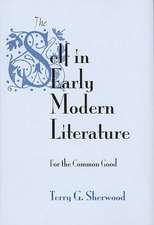 The Self in Early Modern Literary Studies