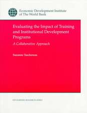 Evaluating the Impact of Training and Institutional Development Programs: A Collaborative Approach