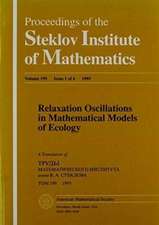 Relaxation Oscillations in Mathematical Models of Ecology