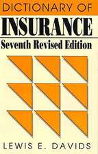 Dictionary of Insurance