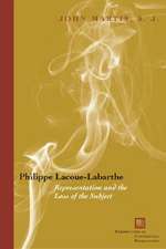 Philippe Lacoue–Labarthe – Representation and the Loss of the Subject