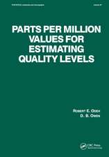 Parts per Million Values for Estimating Quality Levels