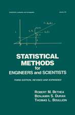 Statistical Methods for Engineers and Scientists