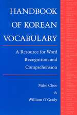 Choo: Handbk of Korean Voc Paper