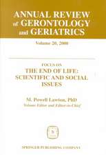 Annual Review of Gerontology and Geriatrics, Volume 20, 2000: Scientific and Social Issues