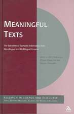 Meaningful Texts: The Extraction of Semantic Information from Monolingual and Multilingual Corpora