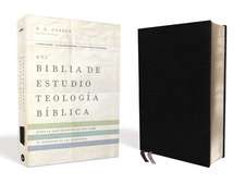 NVI Biblia de Estudio, Teología Bíblica, Piel Reciclada, Negro, Interior a cuatro colores: Sigue el plan redentor de Dios como se desenlaza en las Escrituras