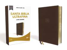 Reina Valera 1960 Santa Biblia Ultrafina Letra Grande, Leathersoft, Café, Interior a dos colores