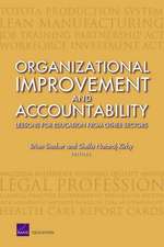 Organizational Improvement and Accountability