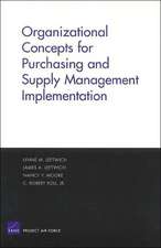 Organizational Concepts for Purchasing and Supply Management Implemantation