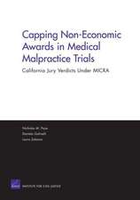 Capping Non Economic Awards in Medical Malpractice Trials