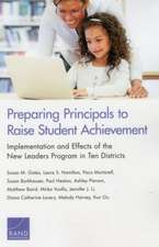 Preparing Principals to Raise Student Achievement