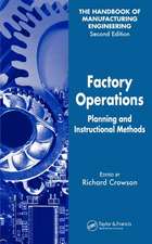 Factory Operations: Planning and Instructional Methods