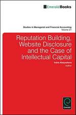 Reputation Building, Website Disclosure & The Case of Intellectual Capital