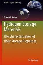 Hydrogen Storage Materials: The Characterisation of Their Storage Properties