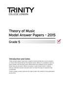 Theory Model Answer Papers Grade 5 2015